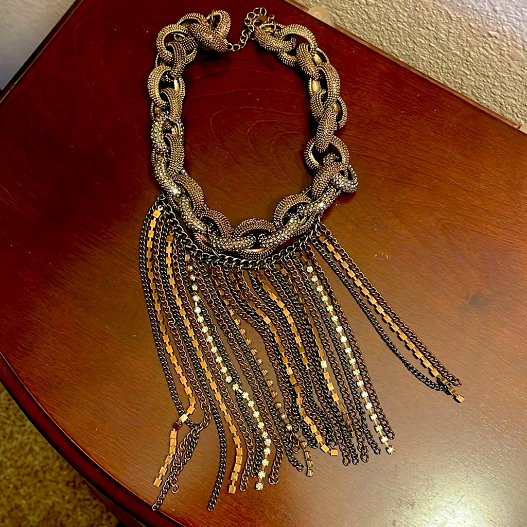 Bronze Necklace - With Dangles